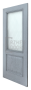 Дверь Velmi 01-109, цвет серая патина, остекленная - превью фото 3