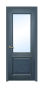 Дверь Velmi 01-104, антрацит, остекленная - превью фото 1
