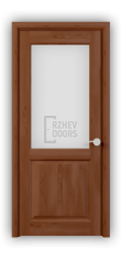 Дверь из массива сосны ECO 4213, покрытие - светло-коричневый лак, остекленная