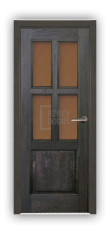Дверь Velmi 07-5111, цвет дуб мореный, остекленная