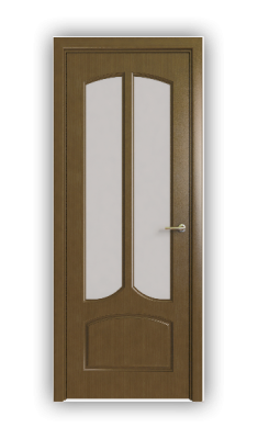 Дверь Classic 623, цвет дуб тон 43, остекленная
