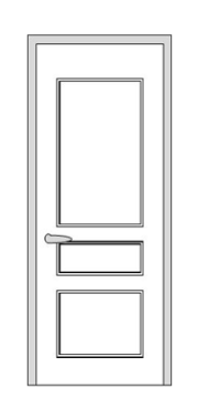 Дверь ESTETICA 1-7040, цвет Серый, глухая - фото 1
