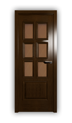 Дверь Velmi 09-146, цвет дуб тон 46, остекленная