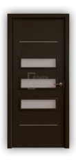 Дверь Standart 055, остекленная, цвет венге