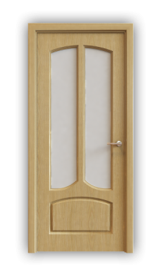 Дверь Classic 620, цвет дуб светлый, остекленная