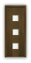 Дверь Standart 070, цвет дуб тон 44, остекленная - превью фото 1