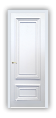 Дверь Lusso 01-603, цвет белая эмаль, глухая - фото 1