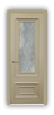 Дверь Lusso 01-105, цвет БЕЖ, остекленная - фото 1