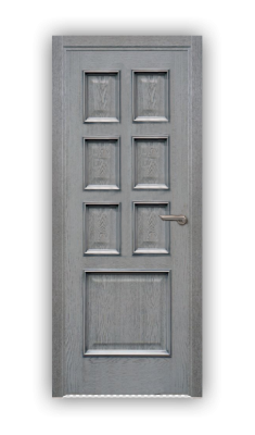 Дверь Velmi 09-109, цвет серая патина, глухая