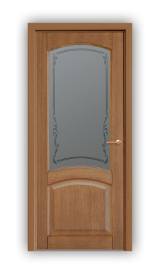 Дверь Neoclassic 820, дуб светлый, остекленная