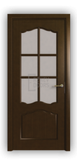 Дверь Classic 111, с решеткой, цвет дуб тон 46