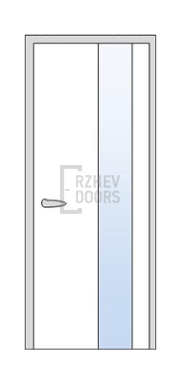 Дверь Nova 5529, цвет патина белая с серебром - фото 1
