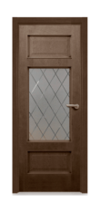 Дверь Velmi 03-144, цвет дуб тон 44, остекленная