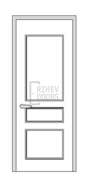 Дверь Velmi 02-709, цвет патина с серебром, глухая - фото 1