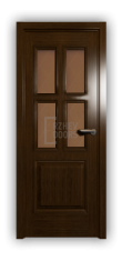 Дверь Velmi 07-146, цвет дуб тон 46, остекленная