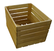 Ящик деревянный брашированный №2 - фото 1