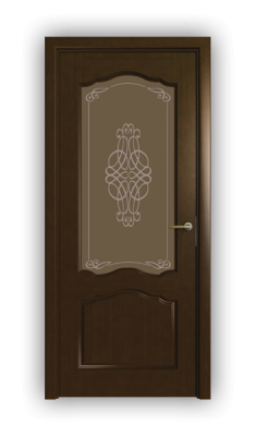 Дверь Classic 111, цвет дуб тон 46, остекленная