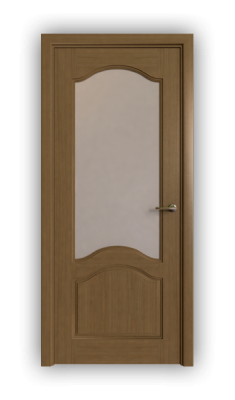 Дверь Classic 232, цвет дуб тон 43, остекленная