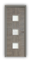 Дверь Standart 070, цвет серый бейц, остекленная - превью фото 1