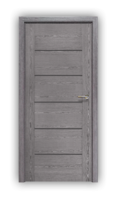 Дверь Standart 054, глухая ,цвет дуб платиновый
