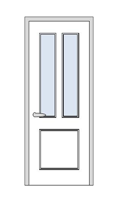 Дверь Velmi 08-104, цвет антрацит, остекленная
