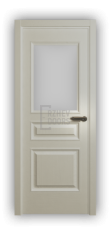 Дверь Velmi 02-102, цвет эмаль ваниль, остекленная